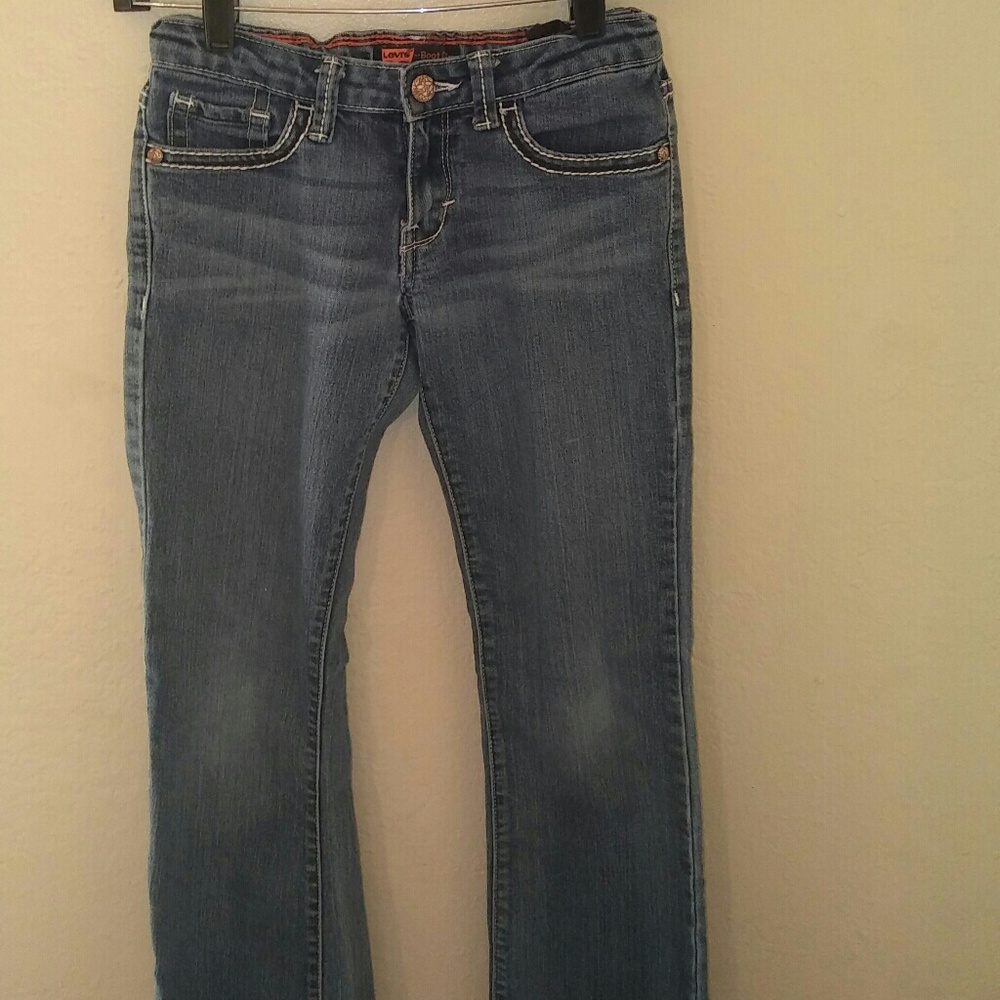 Levi's bootcut jeans girls medium wash size 12